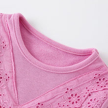 Load image into Gallery viewer, 8912DS-Autumn European and American children's V-neck plain dress