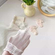 將圖片載入圖庫檢視器 W015AC-夏季超薄透氣精梳棉蕾絲花邊網眼襪