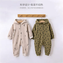 Load image into Gallery viewer, D23314LS-Boys and girls fleece long-sleeved romper