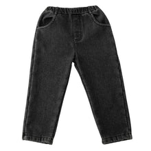 Load image into Gallery viewer, D83565PA-Autumn and winter elastic one-piece plus velvet slim-fit denim casual pants