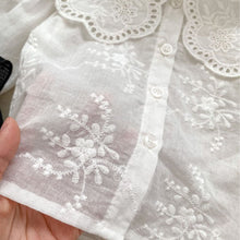 Load image into Gallery viewer, H10088LS-Spring Korean solid color large lapel shirt & suspender pants & beret