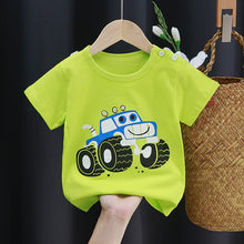 Load image into Gallery viewer, IDX40SE-Summer pure cotton round neck multi-image short-sleeved top