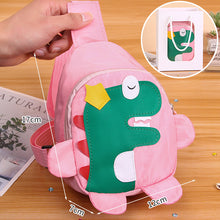 Load image into Gallery viewer, 82601AC- Korean cartoon little dinosaur crossbody canvas bag