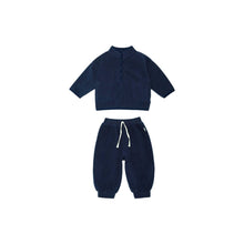 Load image into Gallery viewer, D23383TG-Baby suit winter fleece solid color top + trousers two-piece set