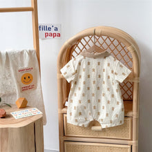 Load image into Gallery viewer, 2402660LS-Summer thin cartoon pocket bear shirt short-sleeved climbing clothes