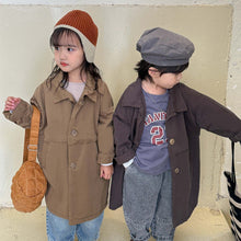 Load image into Gallery viewer, Q83051SE-Autumn Korean style large button solid color long-sleeved windbreaker jacket