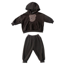 Load image into Gallery viewer, Q83230TG- Spring and Autumn Hooded Sports Plus Velvet Sweater + Trousers Two-piece Set