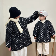 將圖片載入圖庫檢視器 M8009PCW-秋冬棉衣內膽波點夾棉親子外套