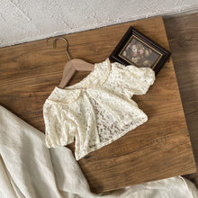 Load image into Gallery viewer, Y7416SE-Summer lace hollow large lapel short open-front jacket