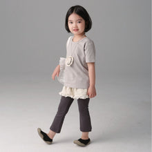 Load image into Gallery viewer, BB2405PCW-Spring and summer children's elastic eight-point leggings flared pants parent-child wear