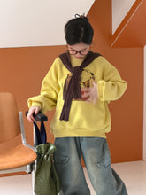 Load image into Gallery viewer, 2025D192SE-冬季韓版狗狗印花字母休閒加絨圓領上衣