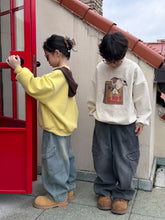 Load image into Gallery viewer, 2025D192SE-冬季韓版狗狗印花字母休閒加絨圓領上衣