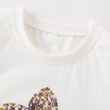 Load image into Gallery viewer, 9523TG-Summer European and American children's stylish round neck crown short-sleeved top + elastic waist pants two-piece set