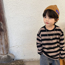 Load image into Gallery viewer, Q83322SE-Spring and Autumn Pure Cotton Striped Long Sleeve Top