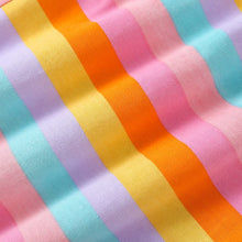 Load image into Gallery viewer, 9505TG-Summer European and American children's casual sunflower round neck short-sleeved top + striped pants set