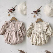 Load image into Gallery viewer, Y9309LS-Autumn Puff Sleeve Small Floral Newborn Baby Clothes
