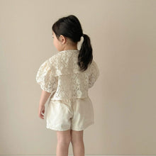 Load image into Gallery viewer, Y7416SE-Summer lace hollow large lapel short open-front jacket