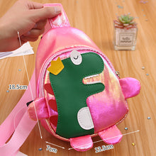 Load image into Gallery viewer, 82601AC- Korean cartoon little dinosaur crossbody canvas bag