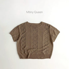 Load image into Gallery viewer, 23T10SE- Korean style cool and refreshing twisted hollow cotton sweater