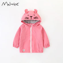Load image into Gallery viewer, 4010SE-Autumn and winter European and American small and medium-sized children's rabbit casual long-sleeved hooded pull-on jacket