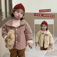 Load image into Gallery viewer, D90378SE-Reversible corduroy lapel quilted jacket for autumn and winter