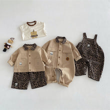 將圖片載入圖庫檢視器 ZCL6117LS-春季豹紋連體褲&外套&豹紋上衣&豹紋吊帶褲&豹紋長褲(共五款)