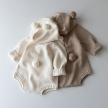 Load image into Gallery viewer, 081503LS- Bear shape autumn Korean style baby romper