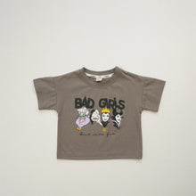 Load image into Gallery viewer, 24069PCW-Spring and Summer Korean Loose Short Sleeve Bad Girls Parent-child Top