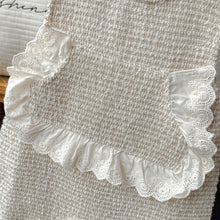 Load image into Gallery viewer, M2514041TG-秋季女童花荷葉花邊上衣&背心連體長褲