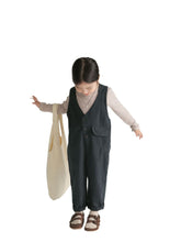 Load image into Gallery viewer, BB91301LS-Autumn Japanese style buttoned solid color suspenders