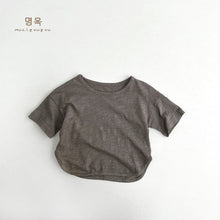 Load image into Gallery viewer, 23072SE-Summer Cream Salad Cotton Short Sleeve T-Shirt