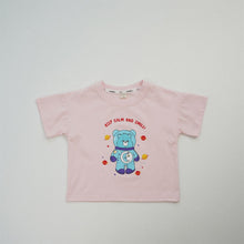 將圖片載入圖庫檢視器 24066PCW-夏日韓版純棉寬鬆短袖親子上衣