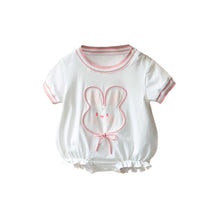 Load image into Gallery viewer, 2402388LS-Summer short-sleeved super cute little rabbit triangle bodysuit