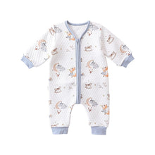 Load image into Gallery viewer, D23312LS-Air cotton baby warm zipper crawling clothes
