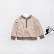 Load image into Gallery viewer, 179PCW-Autumn and winter Japanese terry casual reversible parent-child color matching tops