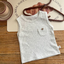 Load image into Gallery viewer, AY024SE-Summer children's simple sleeveless solid color vest