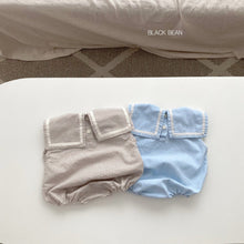 Load image into Gallery viewer, 6192LS-Navy style summer lapel girls jumpsuit