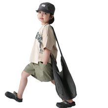 Load image into Gallery viewer, BB-2413SE-Spring and summer contrast color children's patchwork printed short-sleeved T-shirt