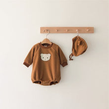 Load image into Gallery viewer, Y93129LS-Cute double-sided fleece bear baby clothes (pre-sale and delivery in early December)