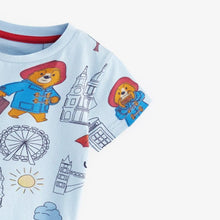 Load image into Gallery viewer, 92101SE-Summer Bear Printed Round Neck Casual Short Sleeve Top