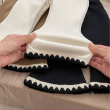 Load image into Gallery viewer, H10013PA-Autumn and winter plus velvet solid color flared lace pants