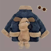 Load image into Gallery viewer, 24011601SE-Fashionable baby denim fleece jacket