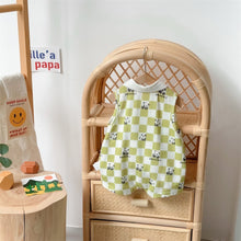 Load image into Gallery viewer, 2402371LS- Summer thin sleeveless short climbing checkered panda climbing clothes