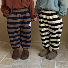 Load image into Gallery viewer, D83385PA-Autumn and winter one-piece velvet striped casual trousers