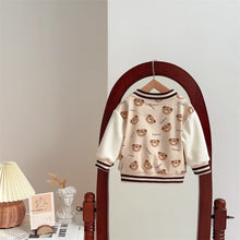 將圖片載入圖庫檢視器 2401276LS-洋氣兒童卡通印花棒球服外套