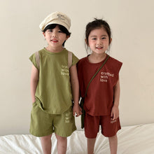 Load image into Gallery viewer, X83738TG-Summer loose casual vest top + shorts two-piece set