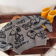 Load image into Gallery viewer, 77c89SE-Autumn cartoon puppy wool pullover sweater for boys and girls