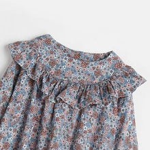 Load image into Gallery viewer, 8943DS-Autumn European and American children's round neck long sleeve floral dress