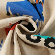 Load image into Gallery viewer, 92102SE-Summer European and American children's animal print short-sleeved casual tops