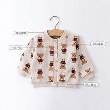 Load image into Gallery viewer, D23299SE-Thin children's knitted cardigan sweater jacket